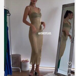 Zara sheer gold coverup